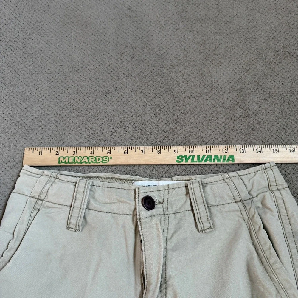 Vintage 2000s Aeropostale Khaki Cargo Shorts Floral Blue Size 28